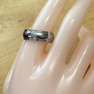 Classic Stainless Steel Wedding Band Men's Size 9